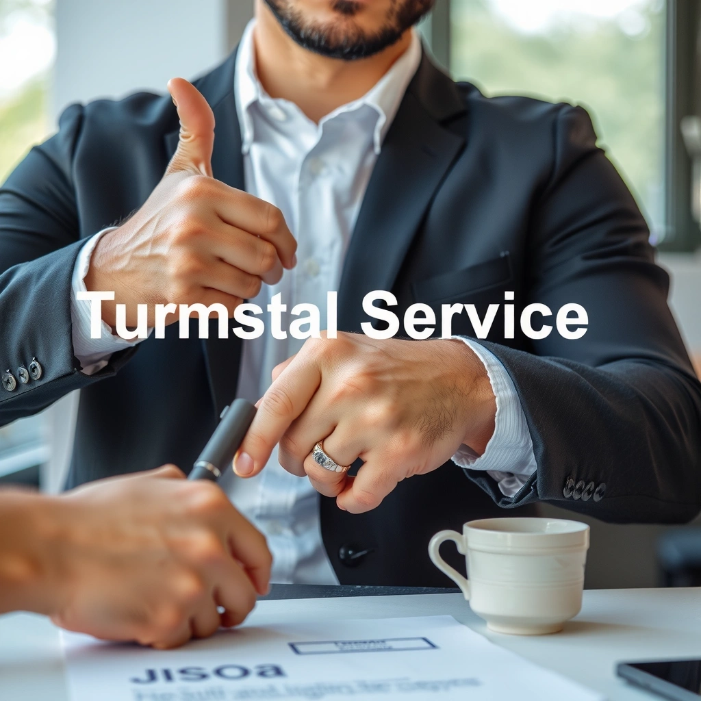 Professional business agreement handshake in modern office